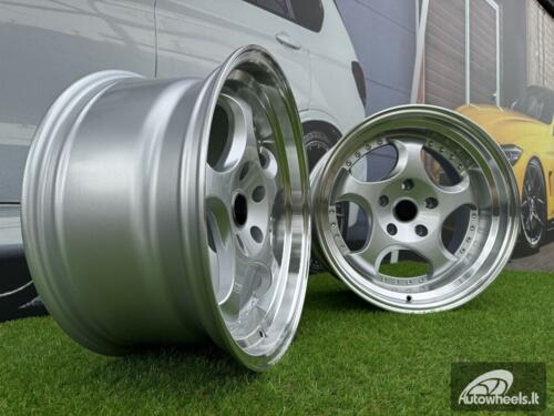 Ratlankis R17x8.5  5X120  ET  25  74.1  L2384  Silver+Polished Lip (SP)  For BMW  (P1)  (REAR+FRONT)