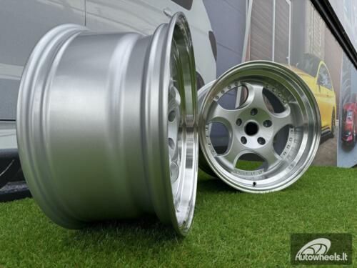 Ratlankis R17x8.5  5X120  ET  25  74.1  L2384  Silver+Polished Lip (SP)  For BMW  (P1)  (REAR+FRONT)