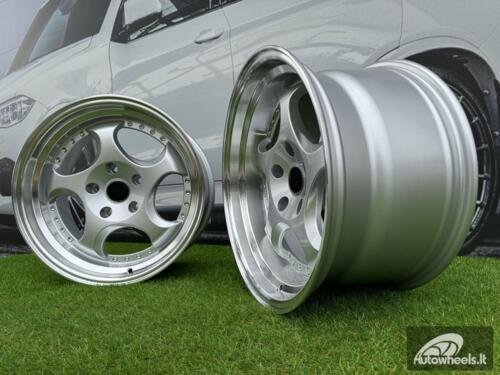 Ratlankis R17x8.5  5X120  ET  25  74.1  L2384  Silver+Polished Lip (SP)  For BMW  (P1)  (REAR+FRONT)