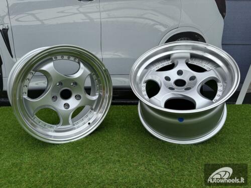 Ratlankis R17x8.5  5X120  ET  25  74.1  L2384  Silver+Polished Lip (SP)  For BMW  (P1)  (REAR+FRONT)