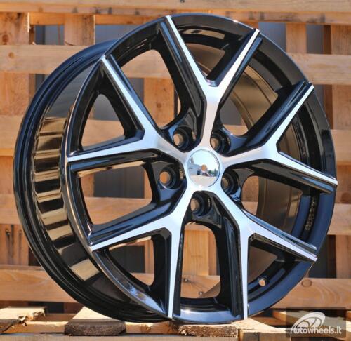 Ratlankis R18x7.5  5X114.3  ET  45  73.1  B1344  Black Polished (MB)  For RACIN  (Z1)