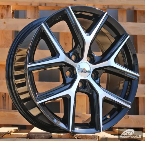 Ratlankis R18x7.5  5X114.3  ET  45  73.1  B1344  Black Polished (MB)  For RACIN  (Z1)