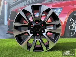 Ratlankis R18x7.5  6X139.7  ET  25  106.1  B1743  Black Polished (MB)  For 4X4  (Z1)  (4x4 for TOYOTA)