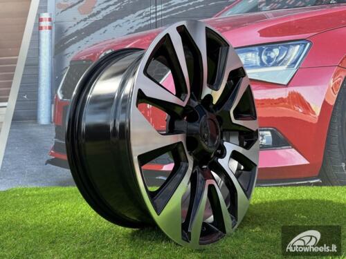 Ratlankis R18x7.5  6X139.7  ET  25  106.1  B1743  Black Polished (MB)  For 4X4  (Z1)  ( for TOYOTA)