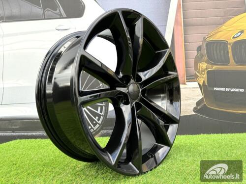 Ratlankis R20x8  5X115  ET  24  71.5  D2047  Black (BL)  For DODGE  (P)