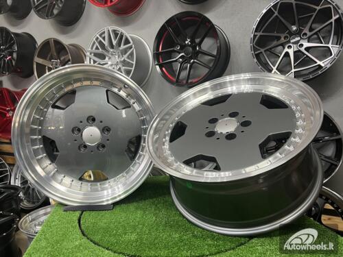 Ratlankis R17x8  5X112  ET  25  66.6  B5852  (BY1781)  Graphite+Polished Lip (GRPL)  For MER  (Z1)  (MONOBLOCK Style)