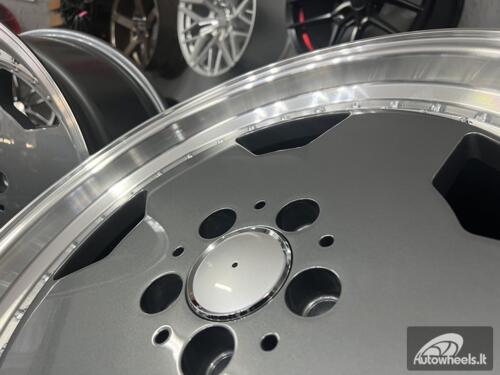 Ratlankis R17x8  5X112  ET  25  66.6  B5852  (BY1781)  Graphite+Polished Lip (GRPL)  For MER  (Z1)  (MONOBLOCK Style)