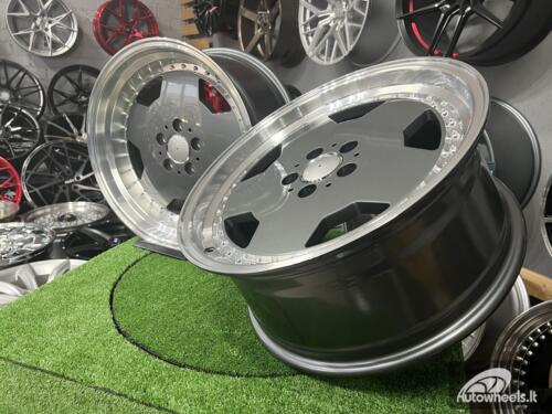 Ratlankis R17x8  5X112  ET  25  66.6  B5852  (BY1781)  Graphite+Polished Lip (GRPL)  For MER  (Z1)  (MONOBLOCK Style)