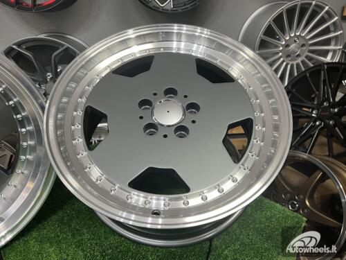 Ratlankis R17x8  5X112  ET  25  66.6  B5852  (BY1781)  Graphite+Polished Lip (GRPL)  For MER  (Z1)  (MONOBLOCK Style)