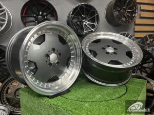 Ratlankis R17x8  5X112  ET  25  66.6  B5852  (BY1781)  Graphite+Polished Lip (GRPL)  For MER  (Z1)  (MONOBLOCK Style)