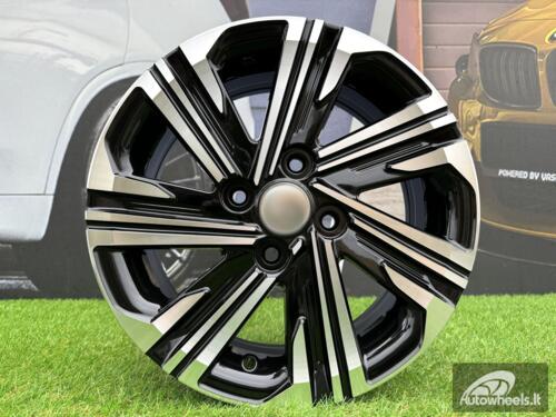 Ratlankis R15x5.5  4X100  ET  45  54.1  D1822  Black Polished (MB)  For TOYOT  (Z2)