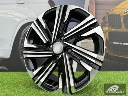 Ratlankis R15x5.5  4X100  ET  45  54.1  D1822  Black Polished (MB)  For TOYOT  (Z2+M)