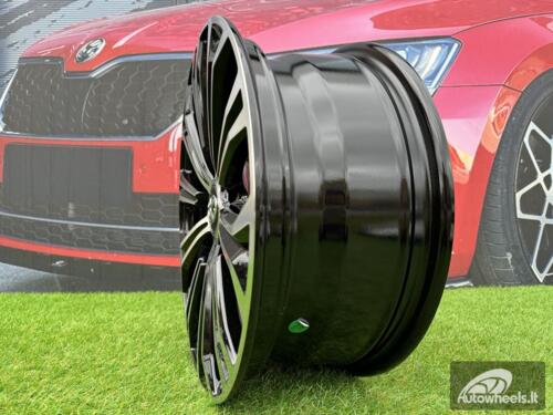 Ratlankis R16x6.5  5X100  ET  39  54.1  B5845  (IN1091)  Black Polished (MB)  For TOYOT  (M+P1)