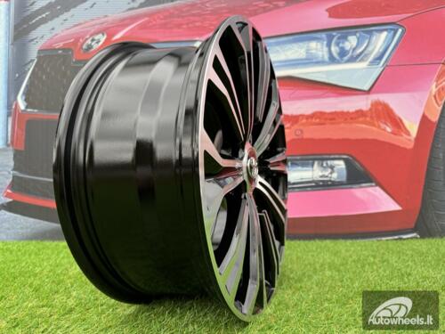 Ratlankis R16x6.5  5X100  ET  39  54.1  B5845  (IN1091)  Black Polished (MB)  For TOYOT  (M+P1)