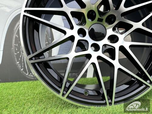 Ratlankis R19x8.5  5X120  ET  35  72.6  B5167  Black Polished (MB)  For BMW  (K4)  (Rear+Front)