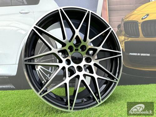 Ratlankis R19x9.5  5X120  ET  40  72.6  B5167  Black Polished (MB)  For BMW  (P2)  (Rear+Front)