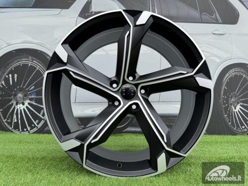 Ratlankis R23x10  5X112  ET  15  66.5  Y1201  Black Polished Half Matt (MBHM)  For AUD  (P)