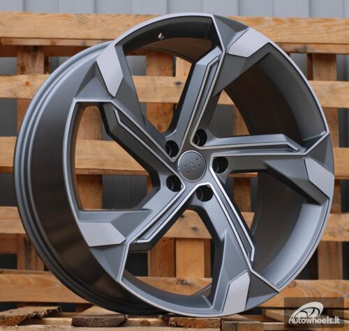 Ratlankis R21x9.5  5X112  ET  36  66.5  Y1201  Grey Polished Half Matt (MGHM)  For AUD  (P)  (Q8 e-tron)