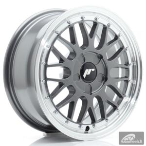 JR Wheels JR23 16x7 ET20-45 5H BLANK Hyper Gray w/Machined Lip