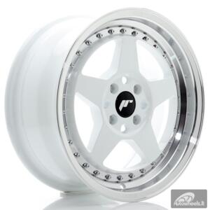 JR Wheels JR6 16x7 ET35 4x100 White w/Machined Lip