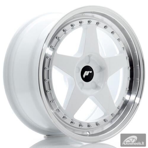 JR Wheels JR6 18x8,5 ET20-40 5H BLANK White w/Machined Lip