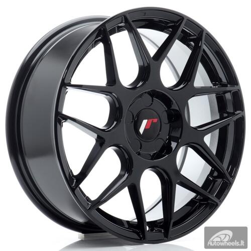 JR Wheels JR18 17x7 ET20-40 5H BLANK Gloss Black