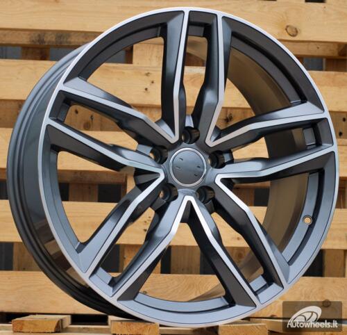 Ratlankis R17x7.5  5X112  ET  45  66.5  BK690  Grey Polished (MG)  For AUD  (P)