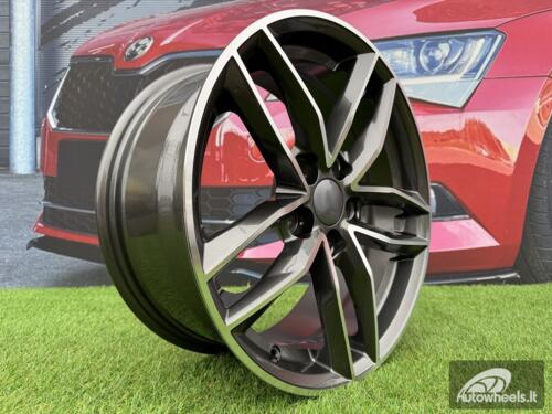 Ratlankis R17x7.5  5X112  ET  45  66.5  BK690  Grey Polished (MG)  For AUD  (P+R+M)