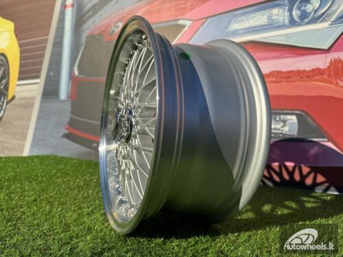 Ratlankis R14x6.5  4X100  ET  25  73.1  BY479  (BK5616)  Silver+Polished Lip (SP)  For RACIN  (K2+K4)  (BBS Style)