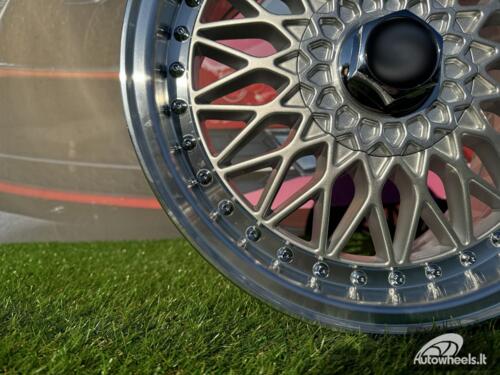 Ratlankis R14x6.5  4X100  ET  35  73.1  BY479  (BK5616)  Silver+Polished Lip (SP)  For RACIN  (R+M+P)  (BBS Style)