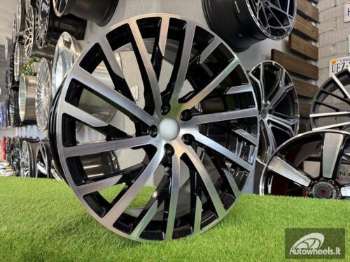 Ratlankis R21x9  5X112  ET  35  66.5  I0368  Black Polished (MB)  For AUD  (P1)  (Audi A8)