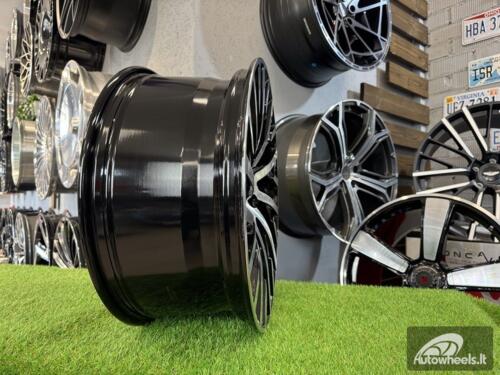 Ratlankis R21x9  5X112  ET  35  66.5  I0368  Black Polished (MB)  For AUD  (P1)  (Audi A8)