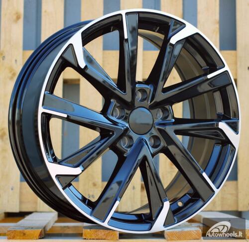 Ratlankis R18x7.5  5X114.3  ET  40  60.1  I5547  Black Polished Half Matt (MBHM)  For TOYOT  (P1)