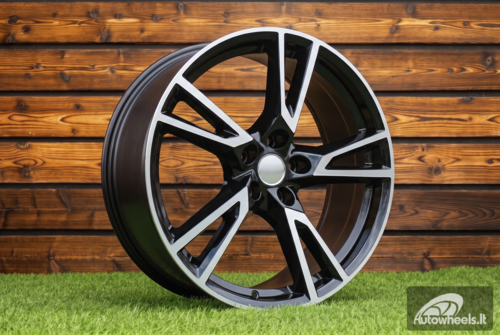 Ratlankis R19x8  5X112  ET  39  66.5  A043  Black Polished (MB)  For AUD  (P2)  ()