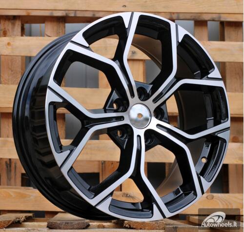 Ratlankis R18x7.5  5X112  ET  51  66.6  A056  Black Polished (MB)  For BMW  (P2)  (X1/X2)