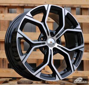 Ratlankis R18x7.5  5X112  ET  51  66.6  A056  Black Polished (MB)  For BMW  (P2)  (X1/X2)