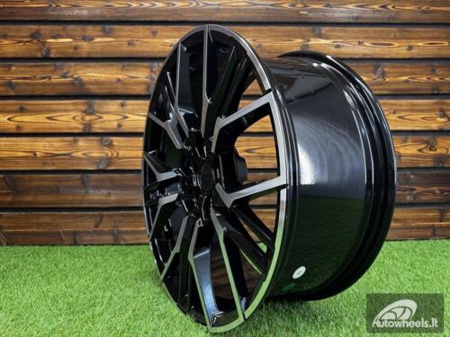 Ratlankis R20x8.5  5X112  ET  26  66.6  I0405  Black Polished (MB)  For BMW  (Z5)  (Rear+Front)