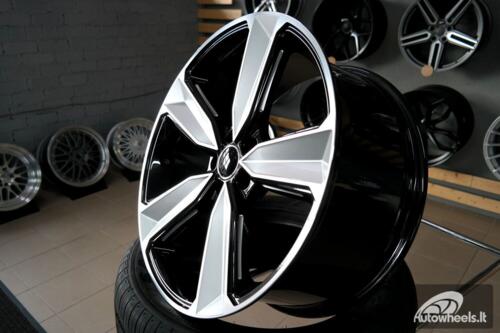 Ratlankis R20x9  5X112  ET  31  66.5  A5470  (IN5400)  Black Polished (MB)  For AUD  (P2+Z6)
