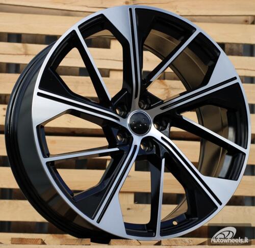 Ratlankis R18x8  5X112  ET  39  66.5  B5907  (IN5006)  Black Polished (MB)  For AUD  (P2)