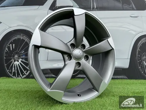 Ratlankis R19x8  5X112  ET  45  66.5  BK217  (IN5069)  Grey Polished Half Matt (MGHM)  For AUD  (P2)
