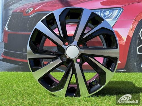 Ratlankis R14x6  4X100  ET  40  60.1  A423  (IN5429)  Black Polished (MB)  For HYUND  (Z4)