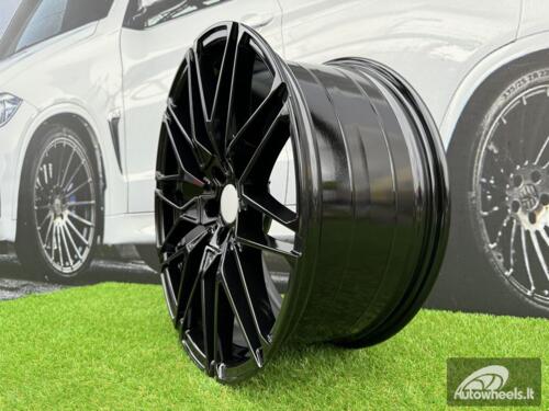 Ratlankis R22x9.5  5X112  ET  37  66.6  B5771  (IN0295)  Black (BL)  For BMW  (K7)  (Rear+Front)
