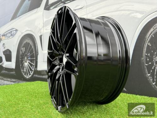 Ratlankis R22x9.5  5X112  ET  37  66.6  B5771  (IN0295)  Black (BL)  For BMW  (K7)  (Rear+Front)