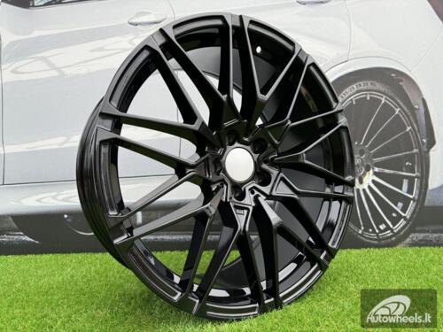 Ratlankis R22x9.5  5X112  ET  37  66.6  B5771  (IN0295)  Black (BL)  For BMW  (K7)  (Rear+Front)