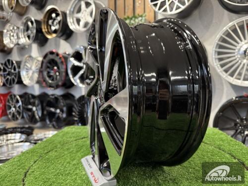 Ratlankis R15x6  4X100  ET  45  54.1  A422  Black Polished (MB)  For KIA  (P)