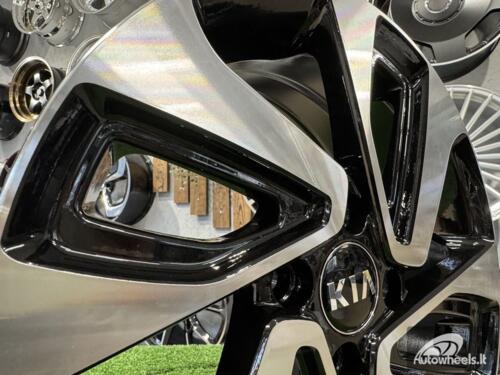 Ratlankis R15x6  4X100  ET  45  54.1  A422  Black Polished (MB)  For KIA  (P)