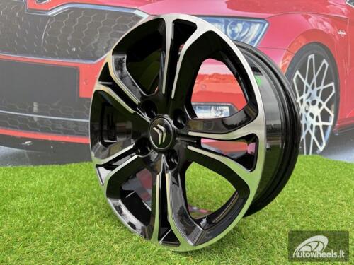 Ratlankis R16x6  4X108  ET  22  65.1  A5108  Black Polished (MB)  For CITRO  (P)