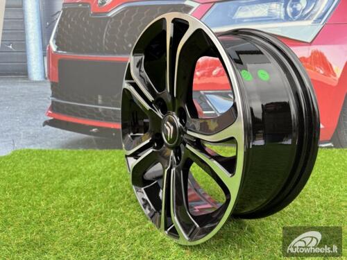 Ratlankis R16x6  4X108  ET  22  65.1  A5108  Black Polished (MB)  For CITRO  (P+P2)