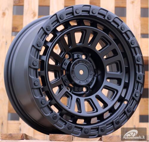 Ratlankis R17x8  6X139.7  ET  0  110.1  YS182  Black Half Matt (BLHM)  For 4X4  (D4)