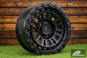 Ratlankis R17x8  6X139.7  ET  0  110.1  YS182  Black Half Matt (BLHM)  For 4X4  (D4+K4)  (HYBRID FORGED)